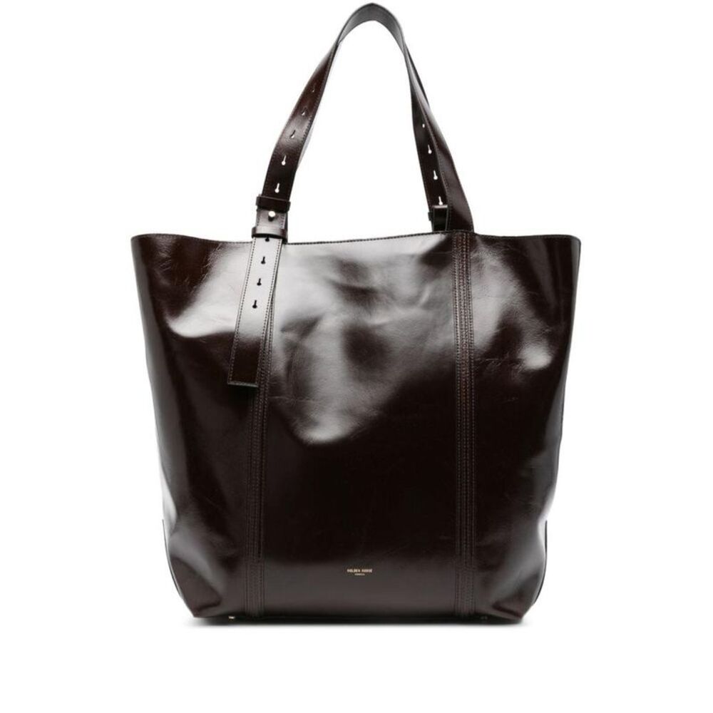 GOLDEN GOOSE Smooth Leather Shopper Bag Women BROWN Handbags